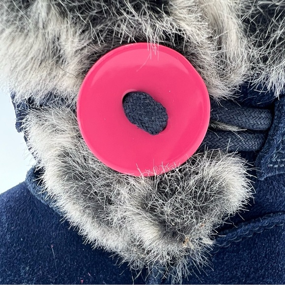 NEXT Kid's Babies Warm Winter Boots UK size 3, US 4 - 2 pairs; 1 Pink and 1 Navy - Picture 13 of 15